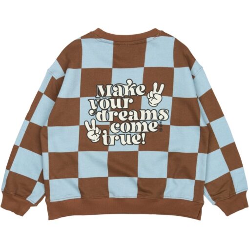 THE NEW Pollard Sweatshirt Toffee Check - Afbeelding 2