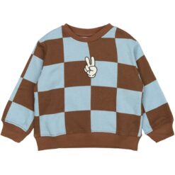 THE NEW Paulie Sweatshirt Toffee Check