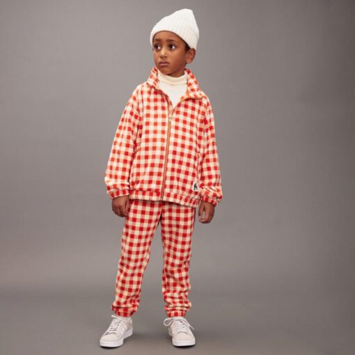 Mini Rodini Gingham fleece trousers - Afbeelding 2