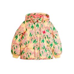 Mini Rodini Alpine Flowers aop hooded puffer