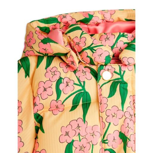 Mini Rodini Alpine Flowers aop hooded puffer - Afbeelding 4