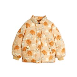 Mini Rodini Mammoths aop hooded puffer