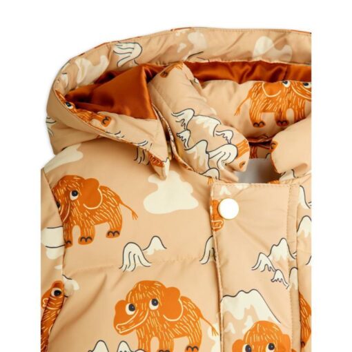 Mini Rodini Mammoths aop hooded puffer - Afbeelding 2
