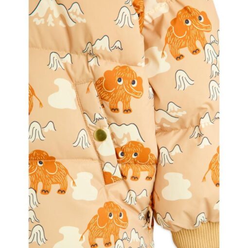 Mini Rodini Mammoths aop hooded puffer - Afbeelding 3