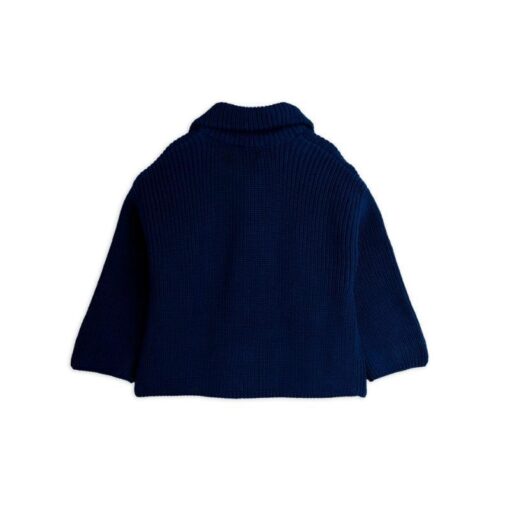 Mini Rodini panda patch chunky knit half zip sweater - Afbeelding 3
