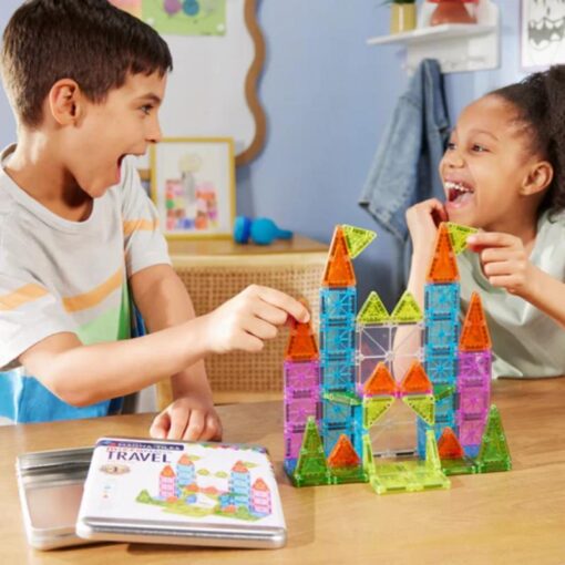 MAGNA-TILES® Micro Mags Travel Set Deluxe 55 pcs - Afbeelding 3
