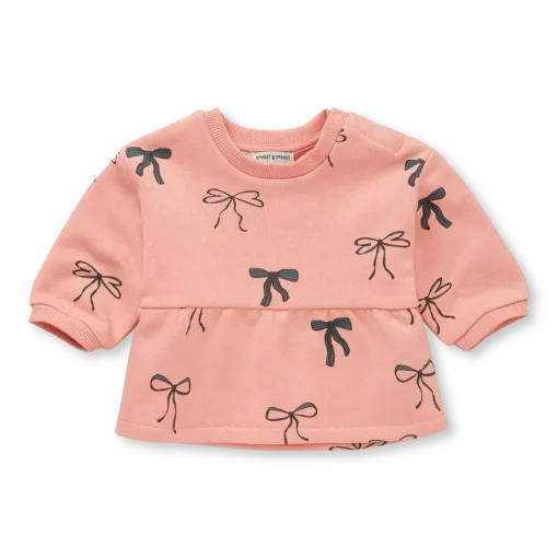 Sproet & Sprout baby peplum sweater bows