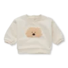 Sproet & Sprout baby sweatshirt moustache dog