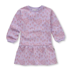Sproet & Sprout dress hearts print lavender