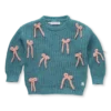 Sproet & Sprout sweater bows shady green