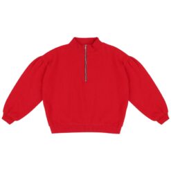 Jacky Sue Zoe zip sweater - heart red