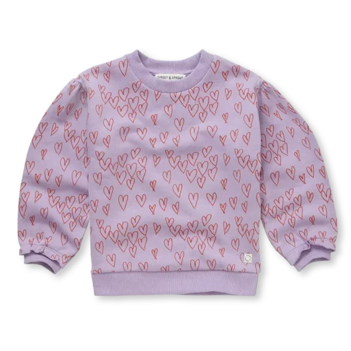 Sproet & Sprout sweatshirt hearts print