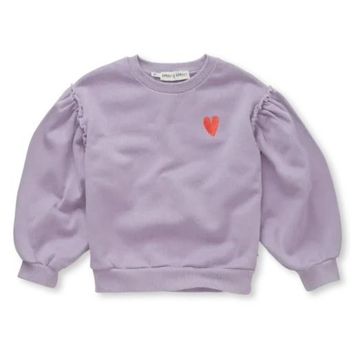 Sproet & Sprout sweatshirt puff sleeves heart