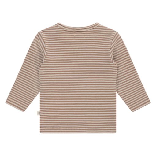 A Tiny Story baby t-shirt long sleeve cookie stripe