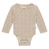 A Tiny Story baby romper flowers snow