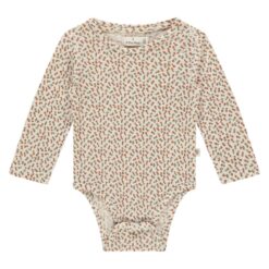 A Tiny Story baby romper flowers snow
