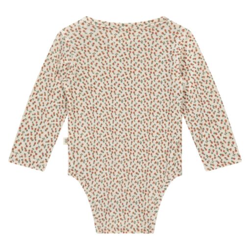 A Tiny Story baby romper flowers snow