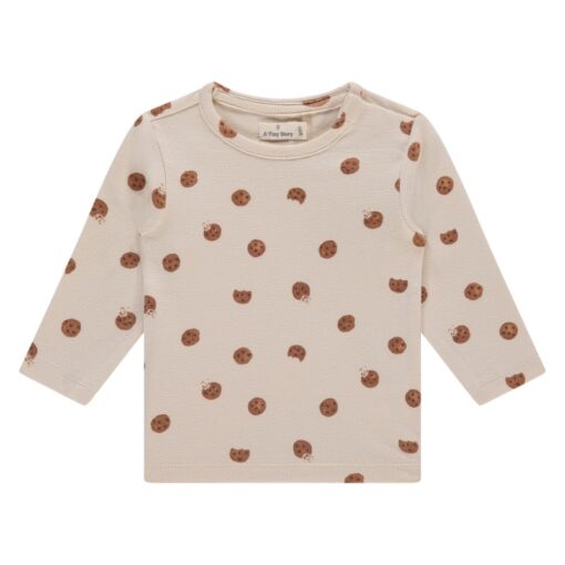 A Tiny Story baby t-shirt long sleeve cookies