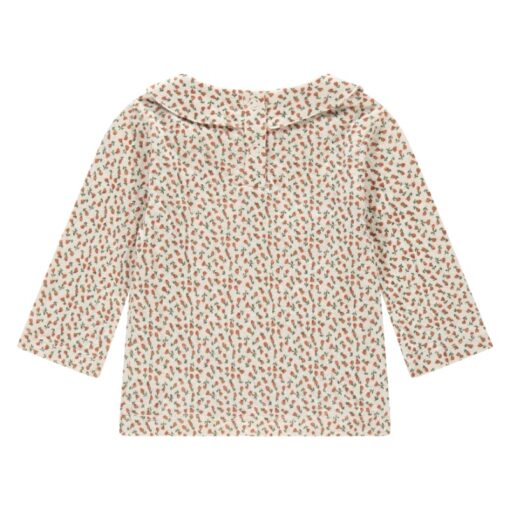 A Tiny Story baby t-shirt long sleeve flowers collar