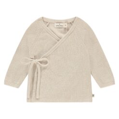 A Tiny Story baby cardigan crossbody snow