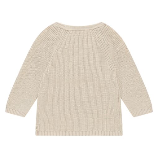 A Tiny Story baby cardigan crossbody snow