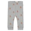 A Tiny Story baby pants bears light grey melange