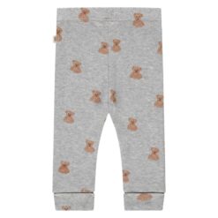 A Tiny Story baby pants bears light grey melange