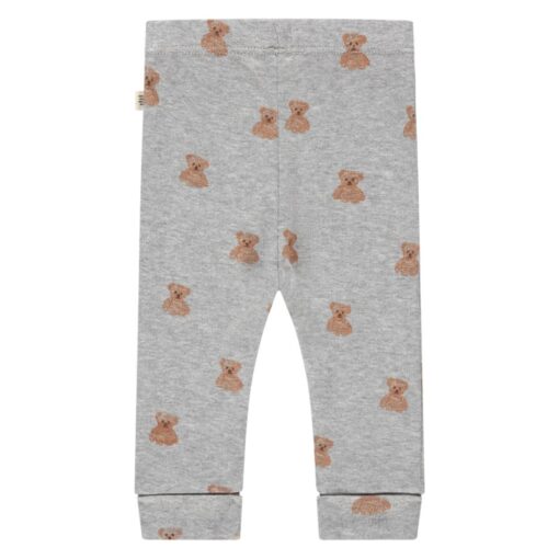 A Tiny Story baby pants bears light grey melange