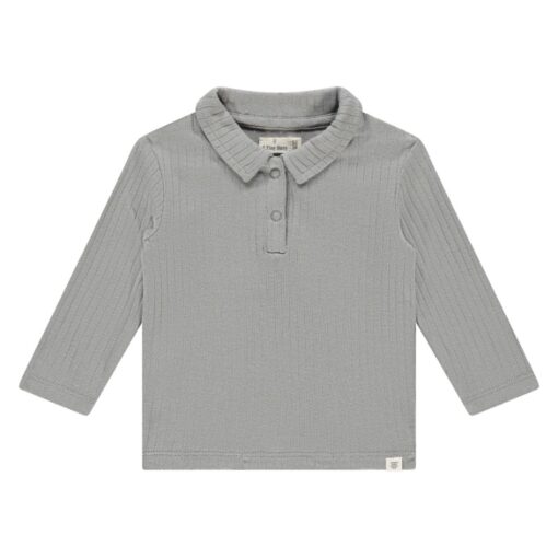 A Tiny Story baby t-shirt long sleeve steel collar