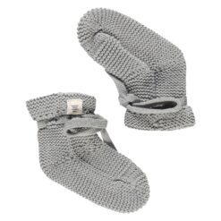 A Tiny Story Baby Slippers steel