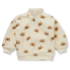 Sproet & Sprout Teddy mock zip dog print