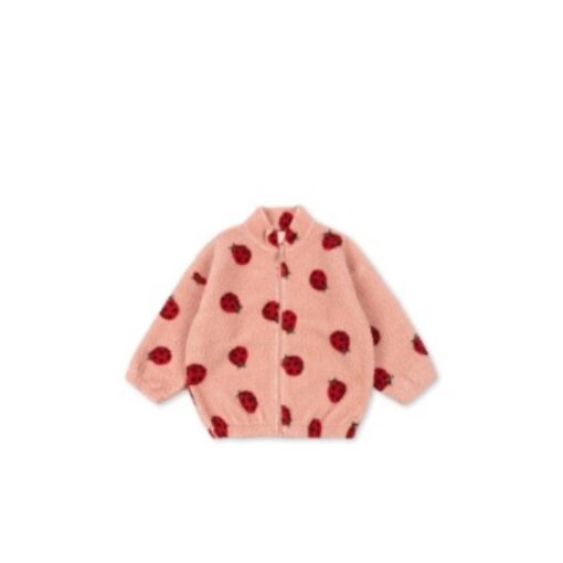 Konges Jody Teddy Jacket Ladybug Pink