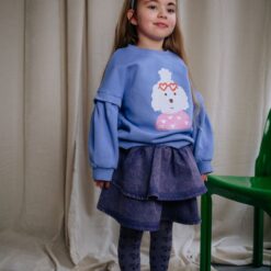 Alternative view of Daily Brat Snappy Denim Skirt Purple