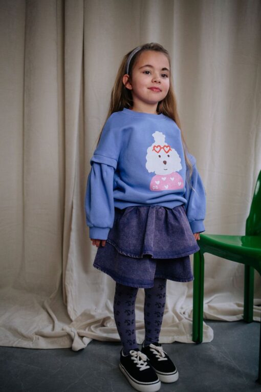 Daily Brat Snappy Denim Skirt Purple - Afbeelding 2