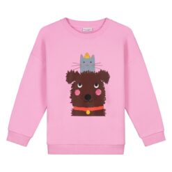 Daily Brat Mcsnuggles Sweater Meowsie Sweater Rose Radiance