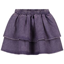 Daily Brat Snappy Denim Skirt Purple