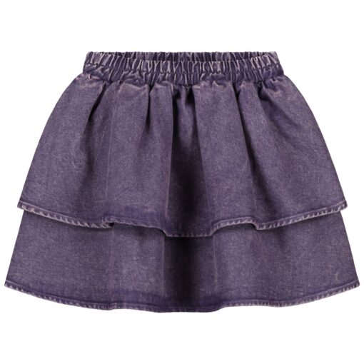 Daily Brat Snappy Denim Skirt Purple
