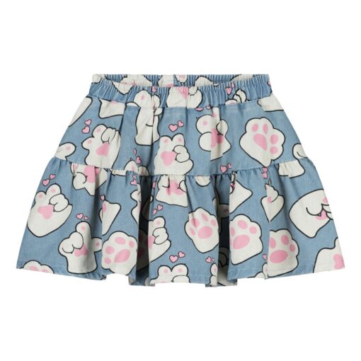 Daily Brat Fluffykins Denim Skirt Light Blue
