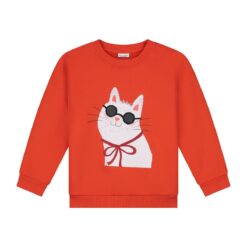 Daily Brat Purrlock Holmes Sweater Red