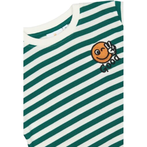 THE NEW Per Sweatshirt Alpine Green Striped - Afbeelding 2