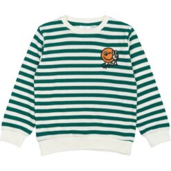 THE NEW Per Sweatshirt Alpine Green Striped