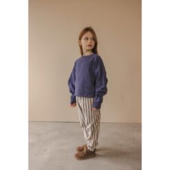 Alternative view of Phil & Phae Loose pants slub graphite stripes