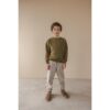 Phil & Phae Loose pants slub graphite stripes