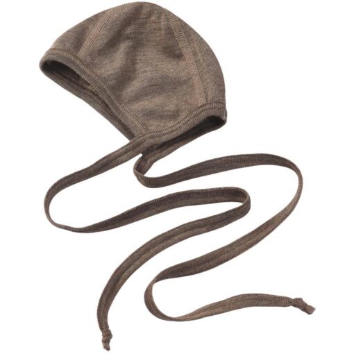 Engel Natur Strikmutsje Walnut melange