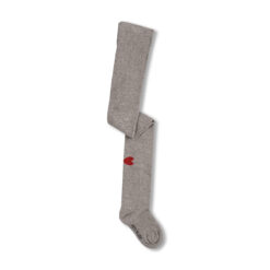 Petit Blush Tights Wing Hearts Grey Melange