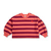 Petit Blush Sweater Stripe Peach Bordeaux