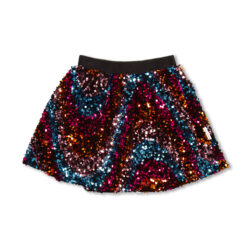 Petit Blush Sequins Skirt Multi Color