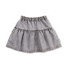 Petit Blush Jeans Ruffle Skirt Washed Light Grey