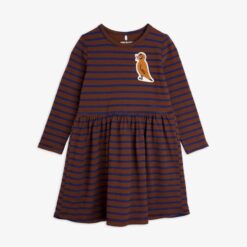 Mini Rodini Stripe bird patch dress