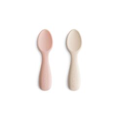 Mushie Starter Spoons Blush Shifting Sand
